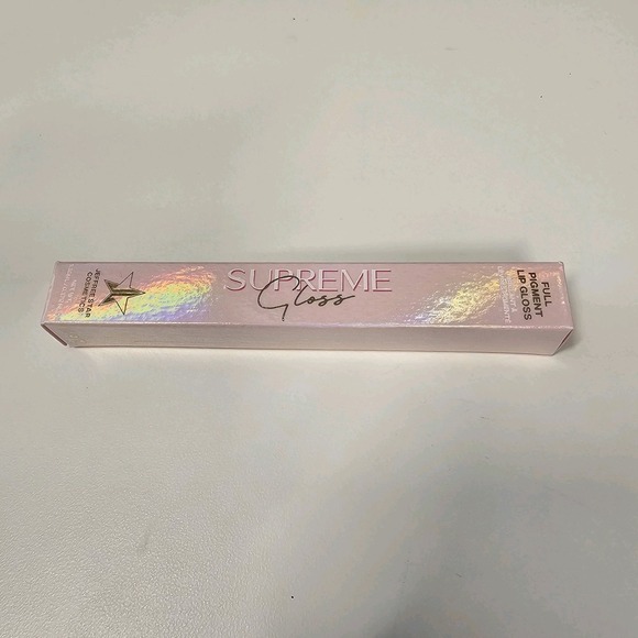 NEW JEFFREE STAR Makeup Supreme Lip Gloss URETHRA Full Coverage Pastel Yellow - Picture 5 of 8